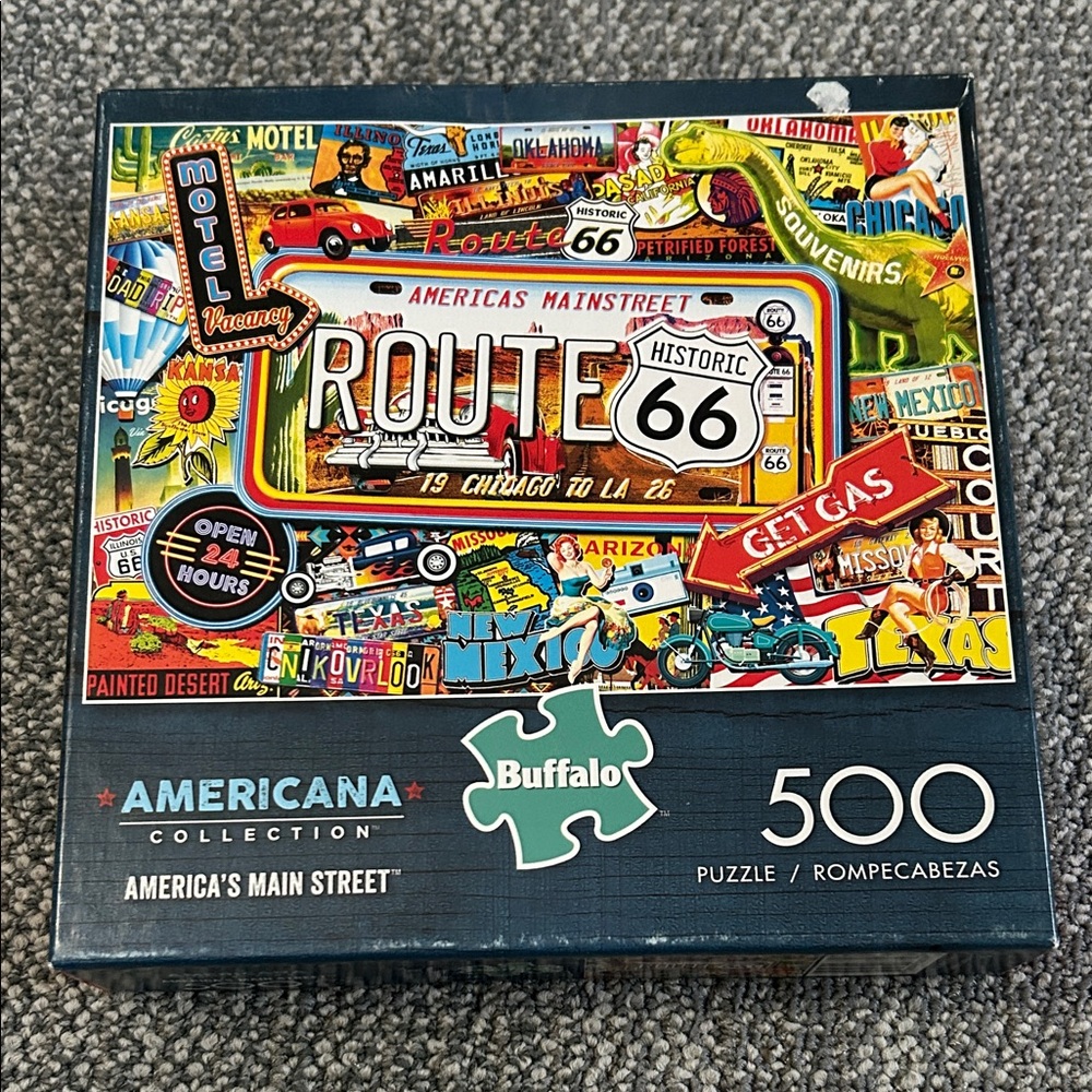 Buffalo Americana Collection Route 66 500-Piece Jigsaw Puzzle